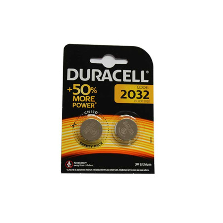 Batterie 3V CR2032 Duracell Lithium Set 2St