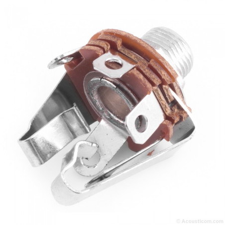 6.3mm stereo jack socket panel mount closed circuit