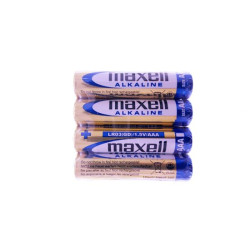 Set mit 4 R3 Maxell-Alkalibatterien