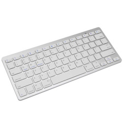 Weiße Bluetooth-Tastatur