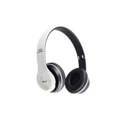 Bluetooth headphones Radio/MP3/TF/mic P47 Alien white