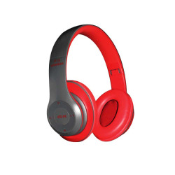 Bluetooth headphones Radio/MP3/TF/mic P15 Alien red