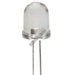 LED 10mm white transparent