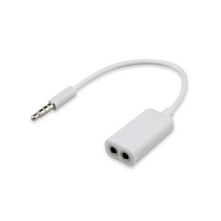 Cablu adaptor jack 3,5mm 4c la 2xjack 3,5mm mama 3c