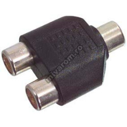 Adapter RCA female to 2 RCA female