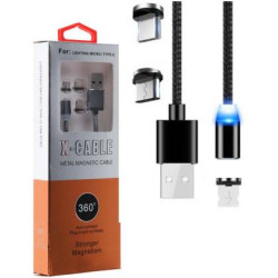 USB-Kabel 3in1 Micro-USB/Iphone/Typ C magnetisch