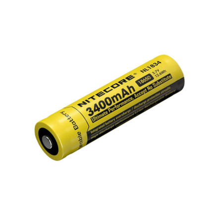 Batterie 3,7 V Lithium 18650 3400 mAh NITECORE