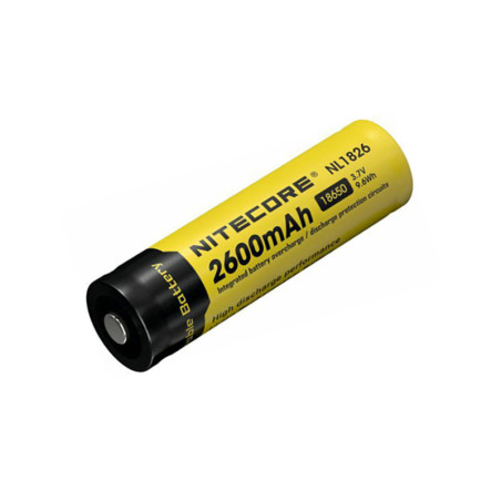 Batterie 3,7 V Lithium 18650 2600 mAh NITECORE