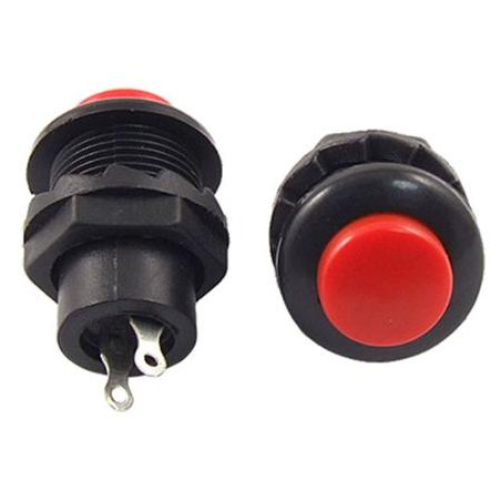 Round push switch without retention