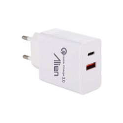 Charger socket 2.4A QC3.0 USB+type C