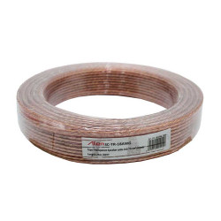 Transp speaker cable 2x0.75mm 25M