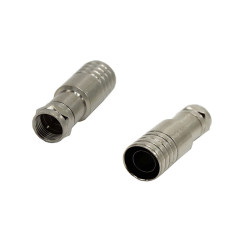 RG11-Stecker, Messingcrimp