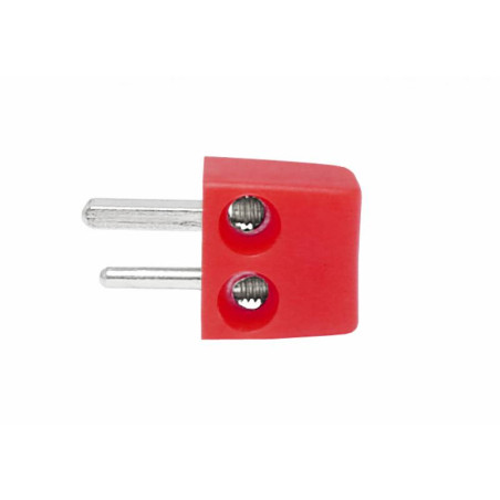 Red male speaker plug