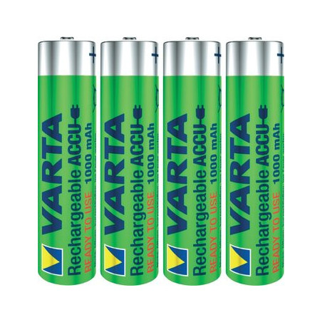 Set of 4 rechargeable batteries 1000mAh VartaReady2Use R3