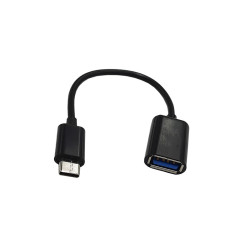 Kabel OTG USB żeński na typ C męski 20cm