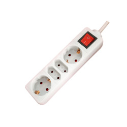 Extension cord 2 schuko+2 euro 1.5m with Alien plug