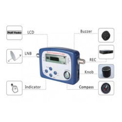 Digital satfinder with LCD screen