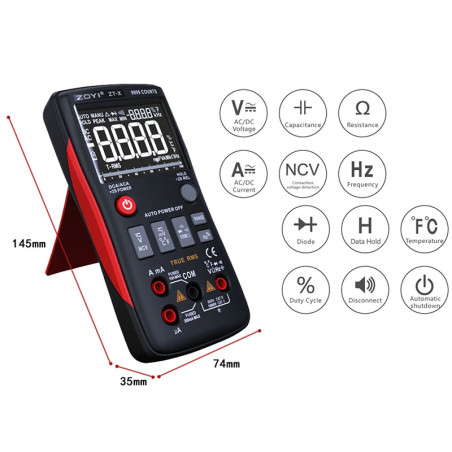 ZT-X True RMS Kompaktmultimeter