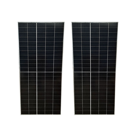 Halbgeschnittenes monokristallines Solarmodul 550 W, 2er-Set