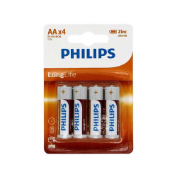 Zestaw 4 baterii AA (R6) Philips Longlife