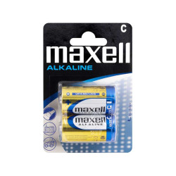 Set mit 2 Maxell R14-Alkalibatterien