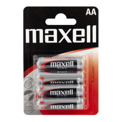 Set of 4 R6 Maxell non-alkaline batteries