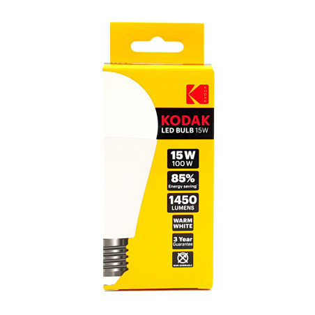 Żarówka LED marki Kodak, 15W, gwint E27, ciepła biel