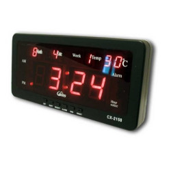 Electronic wall clock with LED 2158