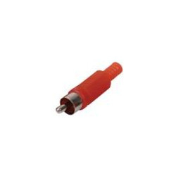 Red plastic RCA plug