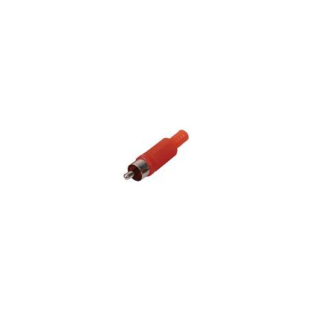 Red plastic RCA plug