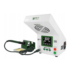 Soldering station with LED lamp and smoke absorber BST-938