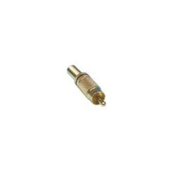 Black gold metal RCA plug