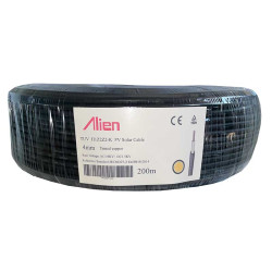 Solar cable 4mm2 copper roll 200m black