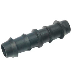 Plastic coupling for drip irrigation hose 16mm