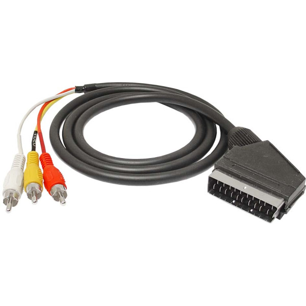 Cablu scart la 3RCA 1,5m