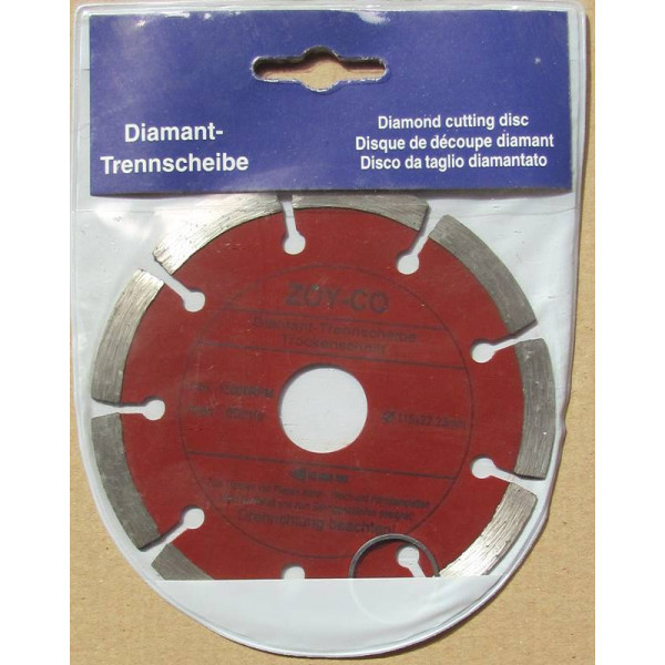 Disc diamantat intrerupt ZAY-CO de 115MM