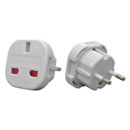 Adapter wtyczki UK/USA/RO biały