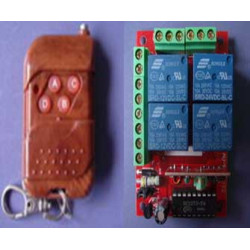 Remote control + receiver 4 channels automation type 1