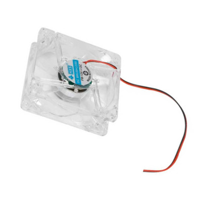 Fan 12V 80x80x25mm with red LEDs