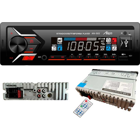 Auto-MP3-Player TF/USB/BT und USB-Ladeanschluss AN-5505 Alien