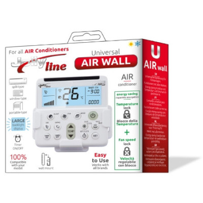 Universal air conditioning remote control fixable on the wall