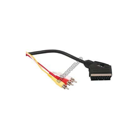 Cablu scart la 3RCA cu intr 1,5m