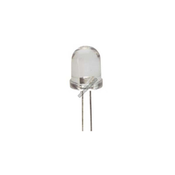 Led 10mm alb transparent