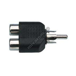 Adapter Cinch-Stecker auf 2 Cinch-Buchsen