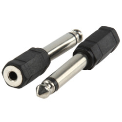 Adapter jack 3,5mm żeński na jack 6,3mm męski