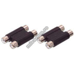 Adapter 2RCA female to 2RCA female