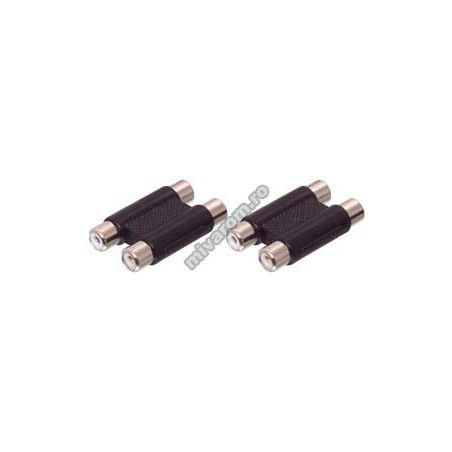 Adapter 2RCA female to 2RCA female