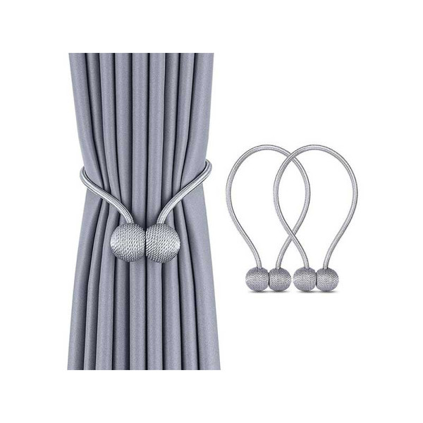 Clema gri pentru draperie set 2buc