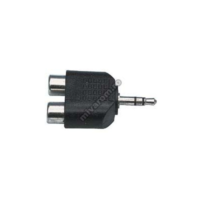 Adaptor jack 3,5mm la 2 RCA mama