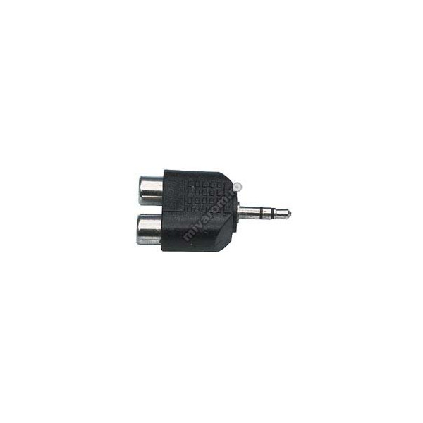 Adaptor jack 3,5mm la 2 RCA mama